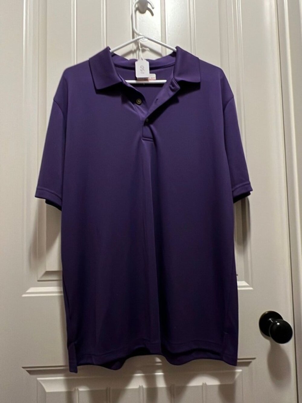 Men's Grand Slam Golf Polo Shirt Purple Size L